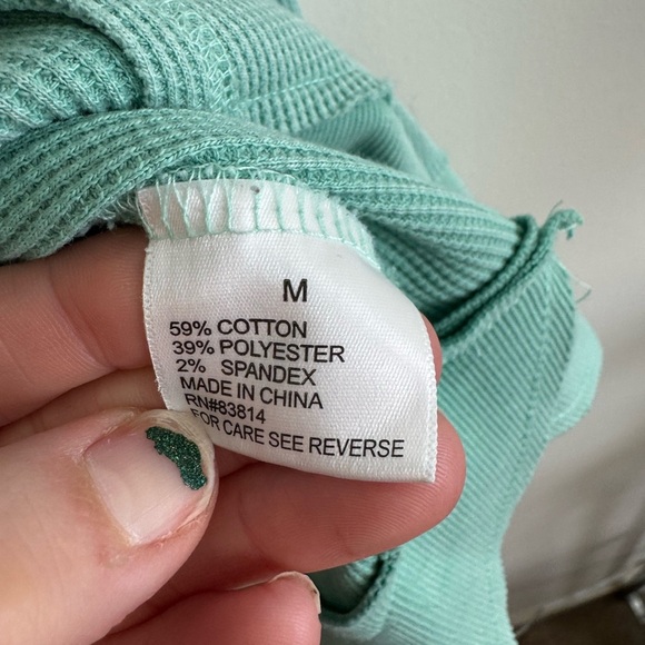 Anthropologie sundry waffle knit long sleeve soft top size medium - Picture 5 of 5